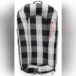 DockATot Deluxe+ Dock Infant Lounger - Charcoal Buffalo